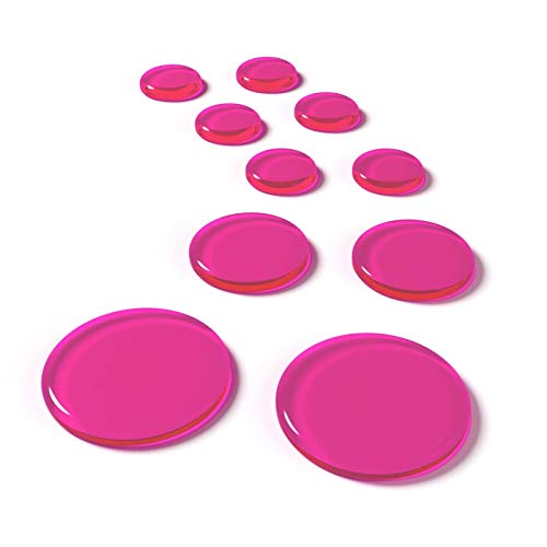Slapklatz Pro Drum Dampeners - Pink | 10 Pcs | 3 Sizes | Free Case | Non-Toxic #TOP2
