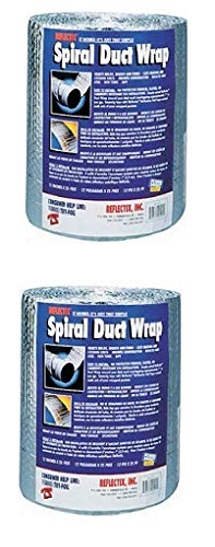 Reflectix DW1202504 Spiral Duct Wrap, Silver (Тwо Расk)