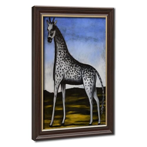 Toile Girafe Niko Pirosmani pour réinventer la déco du salon moderne