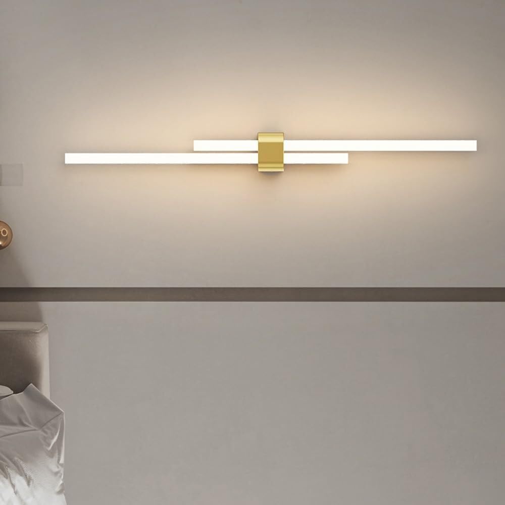 Nowoczesna długa lampa sufitowa do kuchni, złoty kolor sufitowy sufitowy, ściemnialne światło liniowe LED, paski LED, minimalistyczna wbudowana lampa sufitowa do przedpokoju, sypialni