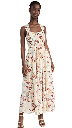Amazon.com: Moon River Women's Floral Sleeveless Smocked Back tie Tiered Shirred midi Dress, Ivory Multi, S : Clothing, Shoes & Jewelry Amazon.com: Moon River Women's Floral Sleeveless Smocked Back tie Tiered Shirred midi Dress, Ivory Multi, S : Clothing, Shoes & Jewelry