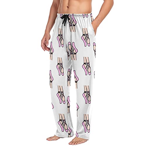 Ballerina Mens Pajama Pants Lounge Men's Pajama Bottoms Soft Sleep Pants With Pockets M3