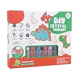 # Fensterkunst für Kinder, Sonnenfänger-Sets, DIY-Fensterfarben-Kunst, Kristall-Anhänger-Set, Kunst- und Bastelsets für Kinder ab 3 Jahren. Kreieren Sie Ihre eigenen (E, One Size)