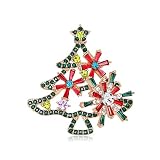 Pin giratorio de solapa para árbol de insignias de árbol para ropa, bolsos, chaquetas, colorido para broche, manualidades, árbol de Navidad, broche para mujer