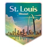St Louis Missouri Holographic Souvenir Vinyl Decal Sticker 2 Inch||Design A