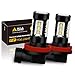 Alla Lighting Extreme Super Bright H11 LED Bulb Fog Light High Power 80W Cree 12V LED H11 Bulbs for H8 H111 H16 Fog Light Lamp Replacement, 6000K Xenon White (Set of 2)