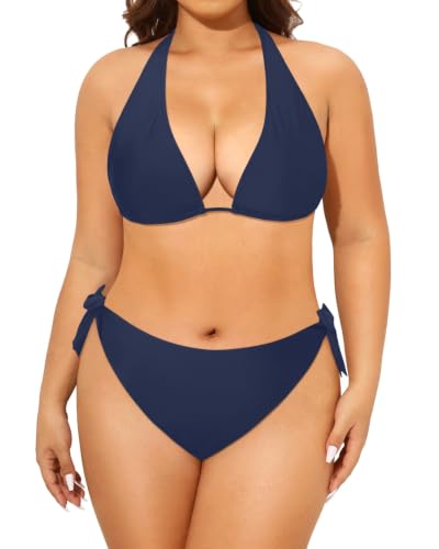 Image of Tempt Me Women Plus Size Sexy Bikini Set Two Piece Tie Side Swimsuit