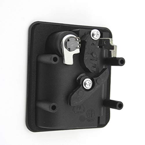 Verrou Intérieur Pour Porte De Caravane, Camping-car, Bateau - Noir - Poignée Longue - Fonction Verrouillage - Dimensions 119x55 Mm