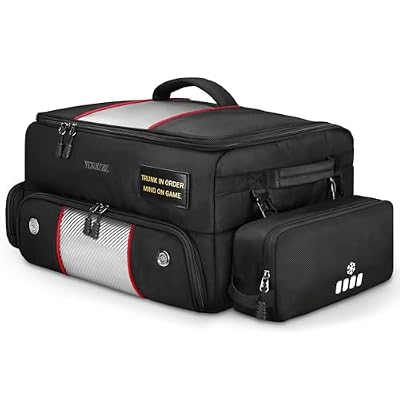 YOREPEK Upgraded Golf Trunk Organizer, Golf Gifts for Men, with Removable Insulated Pouch&Dust-Proof Protective Layer, Multi-Compartment fits 2 Pairs of Shoes, Golf Accessories