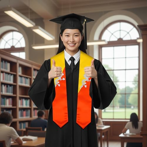 Graduation Stole 국제 학생 졸업 V 모양 스카프 — 사진 5