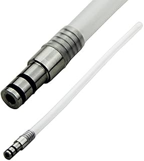 Beer Growler Jug Filler Tube Diameter Plug 9.5mm Stainless Steel Double O-Ring Fits Most Beer Faucets with 12 inch Silicone Tubing