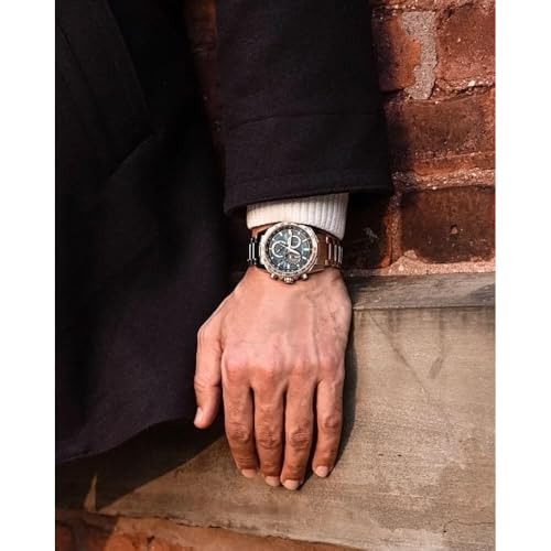 Image of Citizen Men's Eco-Drive PCAT Blue Dial Two-Tone Watch | 43mm | CB5916-59L