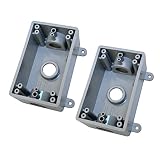 YXX-TECH Single-Gang Electrical Box, Suitable 1/2-Inch or 3/4-Inch Electrical Conduit Weatherproof O