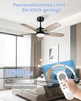 Airwit Deckenventilator mit Beleuchtung 106cm, leise, doppelseitige Flügel – Ansicht 5