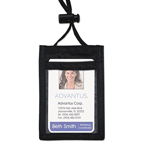 AVT75453 - Advantus ID Badge Holder w/Convention Neck Pouch image 2