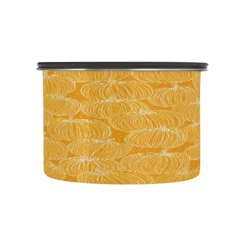 Bote de café hermético acero inoxidable 17oz decoración calabaza