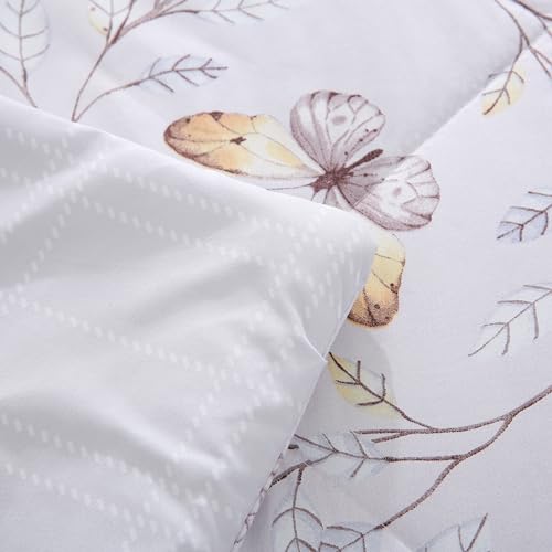 Edredom King 300 Fios Sono Leve 2,60m x 2,80m Estampado (Butterfly Areia)