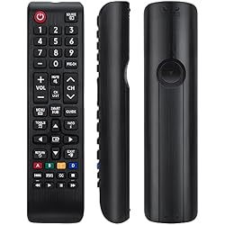 Angrox Universal Remote for All Samsung LCD LED HDTV 3D Smart TVs | for Samsung BN59-01199F & more - stable long-range, full function, compact, easy grip, no setup, batteries not included