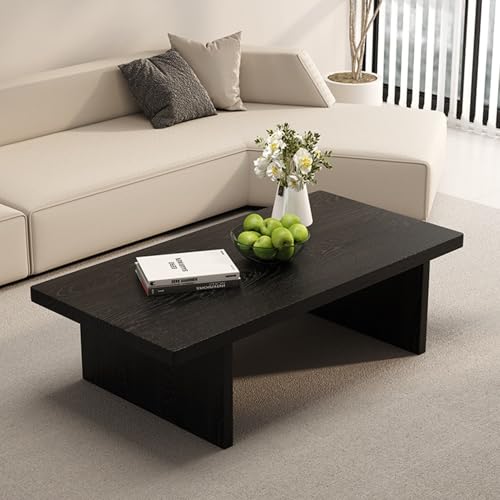 Table basse rectangulaire en bois pour salon et bureau - 2