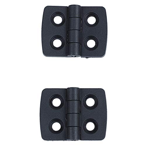 Haudang 10pcs reforzado negro plastico puerta bisagras de 40mm 30mm