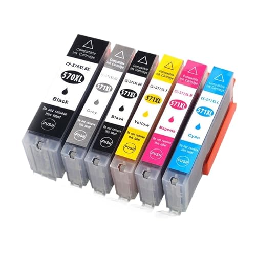 Cartouche d'encre CLI-571 PGI-570 haute précision pour Canon MG6850 TS6050