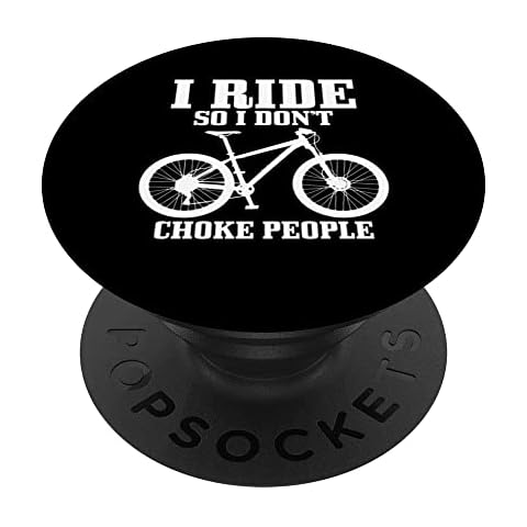 Mountain Bike Funny MTB Bicycle Cycling Mountain Biker PopSockets Swappable PopGrip Cover