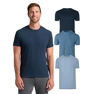 True Classic Mens T-Shirts – Short Sleeve Crew Neck T Shirts for Man, Cotton Blend Plain Novelty Men’s T-Shirts