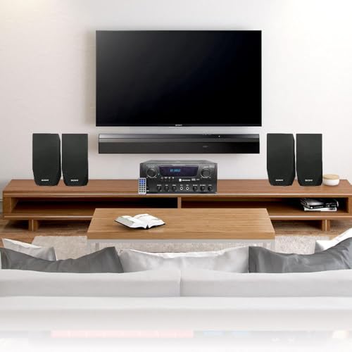 Image of Vaiyer Home Audio Sound System Kit - 1000 W Bluetooth Amplifier w / 2 Qty of 8 inch Frameless Ceiling Speakers 300 W Each, Mic, 50 ft Speaker Wire & Remote Perfect for Home, Office, Restaurant, Bar