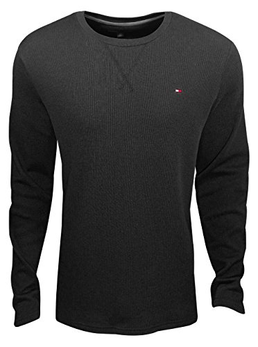 Tommy Hilfiger Men's Long Sleeve Crew Neck Waffle Tee