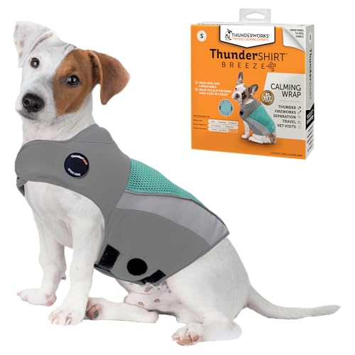ThunderShirt Breeze for Dogs, Small, Aqua, Extra Breathable Mesh ...