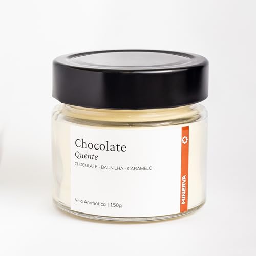MINERVA - Vela Aromática Perfumada Incrível Aroma de Chocolate Quente - 150g