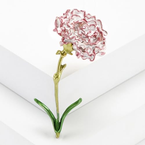 Broche de flor LIFKOME 2 uds clavel pin de solapa floral para ojal de chaqueta y mochila de tela 4