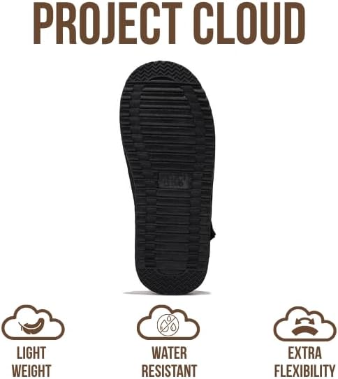 Project Cloud Kids Clogs Genuine Leather with Back Strap - Memory Foam & Lightweight Slip-on Boys and Girls Sandals with Adjustable Straps - Non-Slip Clogs for Kids Sandals (Little Goldstar) - Image 5