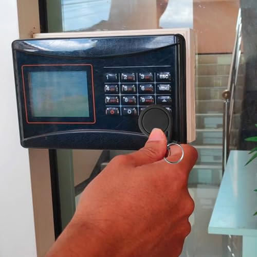 13,56 MHz wiederbeschreibbare UID-Keyfobs, 100 Stück Mi-Fare 1K S50 RFID-Karten Token NFC Tag Kopieranhänger, 13,56 MHz ABS Zugangskontroll-Türkarte, Block 0 Sektor, entspricht ISO 14443A (schwarz)