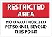 NMC RA22AB, Security Sign (Pack of 12 pcs)