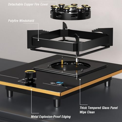 Estufa a gas 1 puesto 33 cm profundidad empotrable y de piso miniatura 5
