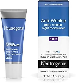 Neutrogena Ageless Intensives Anti-Wrinkle Retinol Cream with Hyaluronic Acid - Night Moisturizer Cream