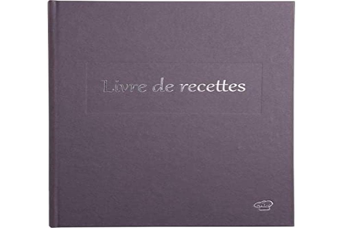 Le Dauphin - Ref. 207202D - 1 cookbook - Exterior and back in canvas - Vertical format - Dimensions: 22 x 17 cm - Title in silver letters - 96 white pages - Purple colour