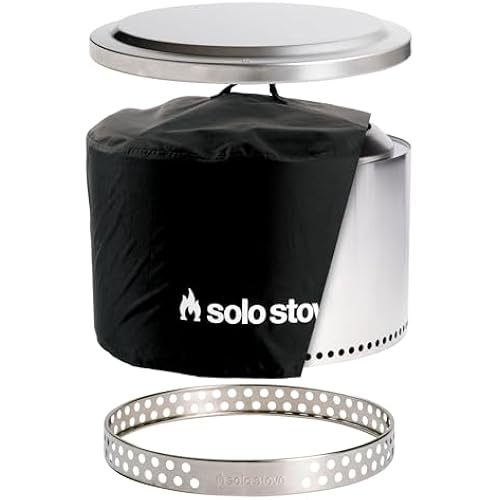 Solo Stove Yukon Amazon Exclusive Bundle | 27" Smokeless Wood Fire Pit