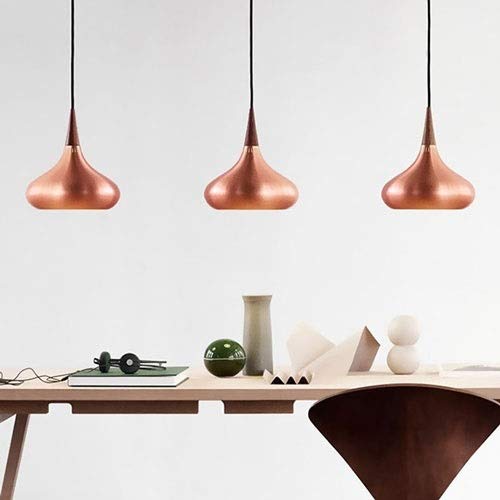 Suspension aluminium E27 tête simple petit lustre multicolore - 3