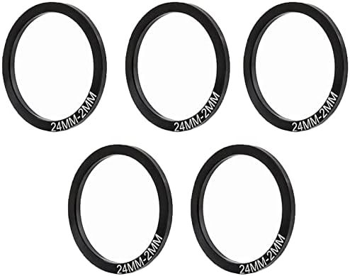 5 Pieces Bike Bottom Bracket Washer Bicycle Ultra-Light Aluminium Alloy Flywheel Hub Spacer Thickness 1mm/2mm/3mm