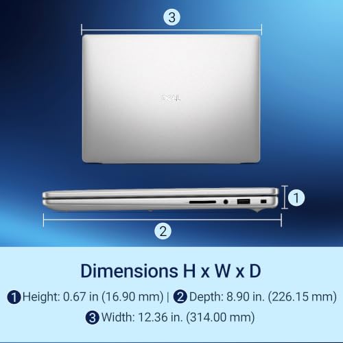 Image of Dell 14 AI Powered Laptop, Intel Core Ultra 5 225U Processor, 16GB:512GB, 35.5cm (14 inch) FHD+ 400nits Display, (Dell 14), Backlit Keyboard + Fingerprint Reader, Win 11 + MSO'24, 1.54kg Thin & Light