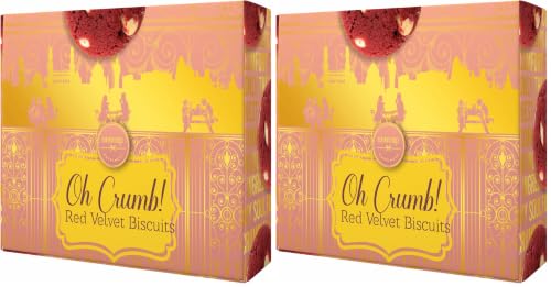 Image of Unwrap Happiness Oh Crumb Red Velvet Cookies | Cookies Biscuits Made With Milk Chocolate & Butter | Clean Ingredients | Packaged | Gift For Special Occasions | 350 Grams (Pack of 2)