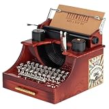 Housoutil Kreative Retro Spieluhr Schreibmaschinenform Desktop Melodiebox mit Angenehmem Klang...