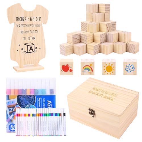 79 PCS Baby Shower Game Kit, Fun Baby Shower Blocks