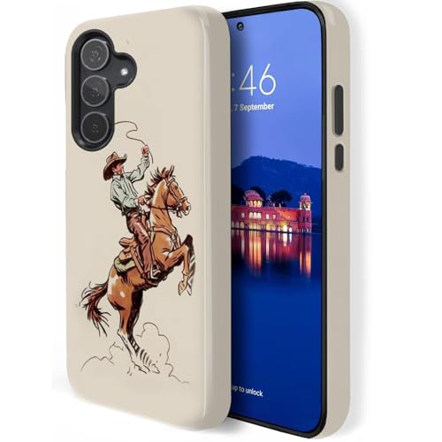 Coque Samsung Galaxy A57 antichoc rigide double couche avec motif cheval
