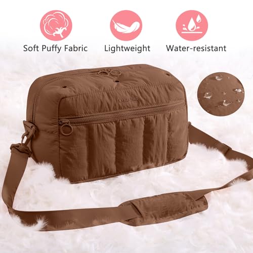Image of MYBAGZIGN Crochet Bag Organizer for Yarn & Hooks, Large Capacity Yarn Storage Bag with Yarn Holder Holes, Portable Crochet & Knitting Bag for Crocheting on the Go, Craft Travel Bag Gifts for Women
