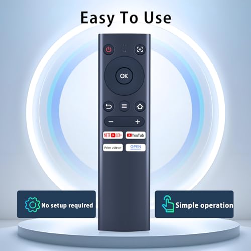 Image of Replacement Remote Control Compatible with Aurzen EAZZE D1 Smart Projector, Portable Outdoor Mini Projector Remote