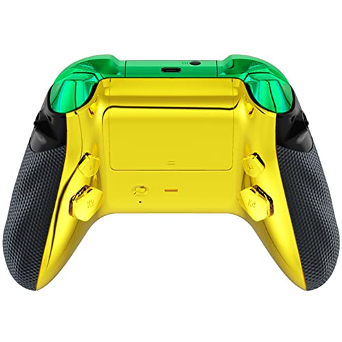 Image of HEXGAMING ADVANCE Wireless Controller for Xbox Series X & S, for Xbox One, and for Windows 7 /8 /10-4 Remappable Back Buttons - Triggers Stop - Interchangeable Thumbsticks - Weeds Labeled Green