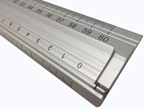 Metal Crafting Ruler 60 cm (24 Inch) Craft Safety Measurements | Paper, Fabric, Leather, Scrapbooking, Quilting | Supports Measuring and Cutting DIY Art Projects and Crafting